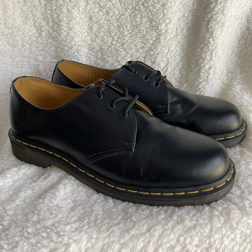 Dr. Martens Vegan Leather Mens Size 13 1461 Oxford Shoes Black READ